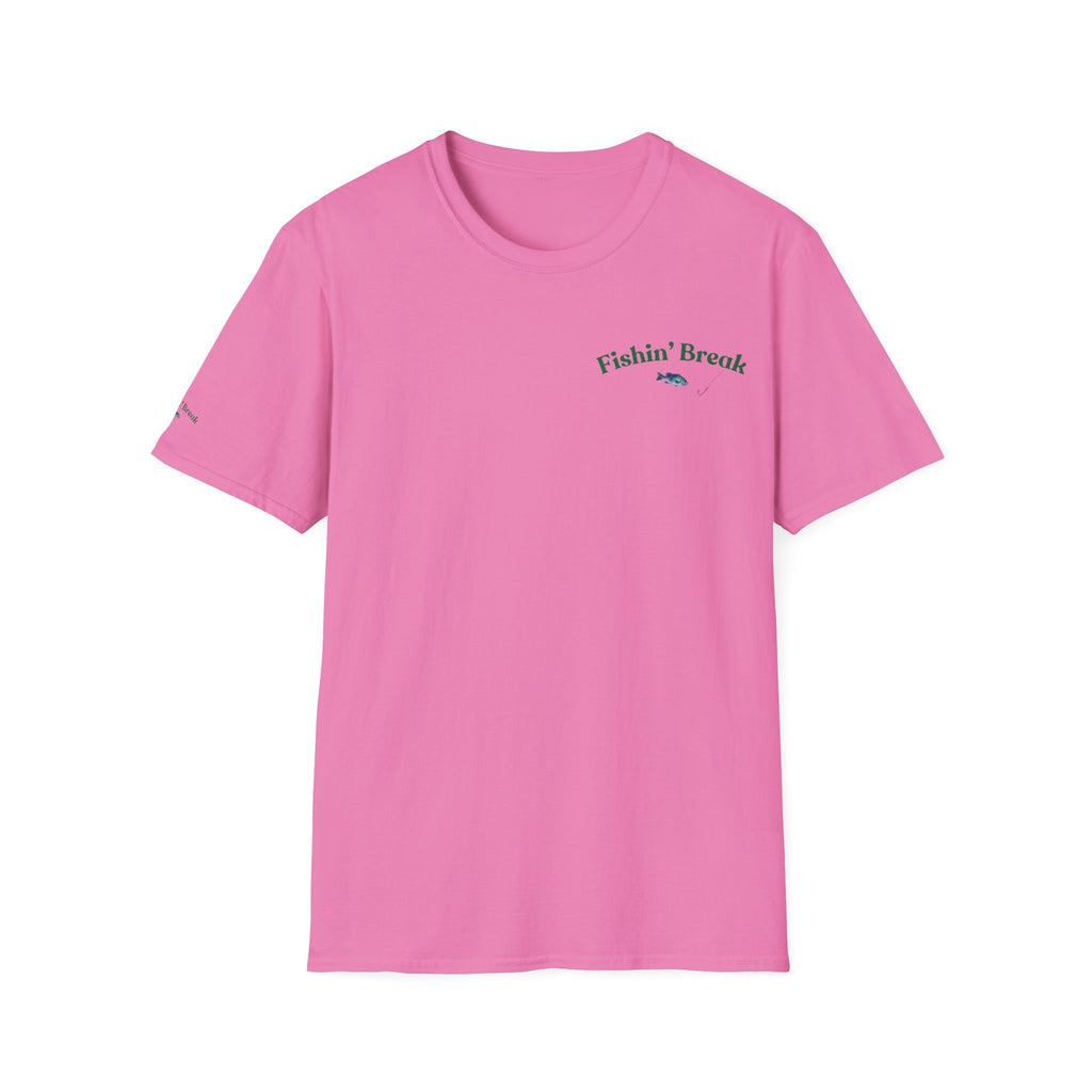 Fishin' Breezy T-Shirt | Minimal Fishing Graphic, Pocket-Style Shirt