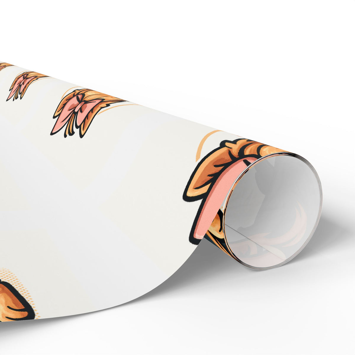 Cute Yorkie Pattern Wrapping Paper | Dog Print Gift Wrap Roll