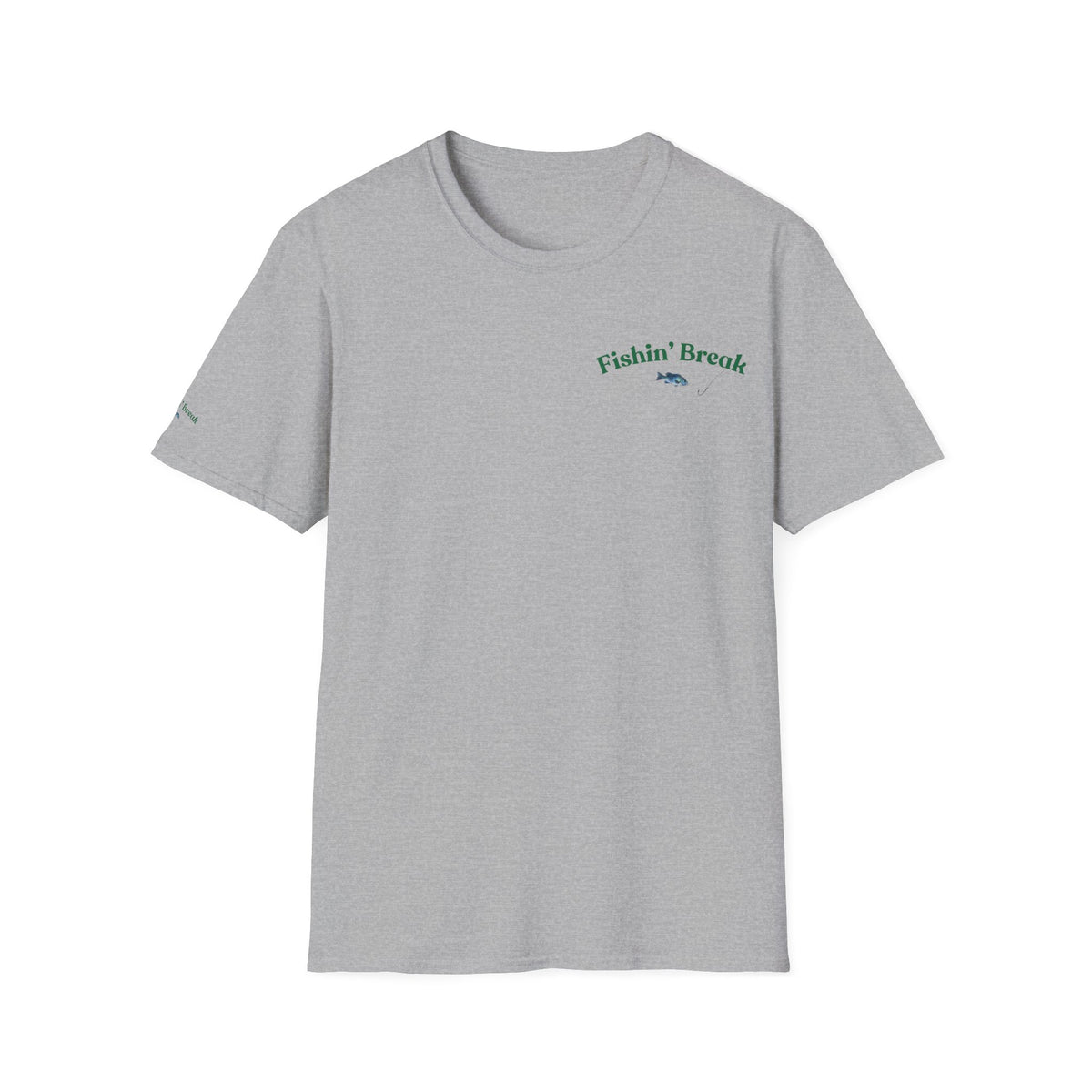 Fishin' Breezy T-Shirt | Minimal Fishing Graphic, Pocket-Style Shirt