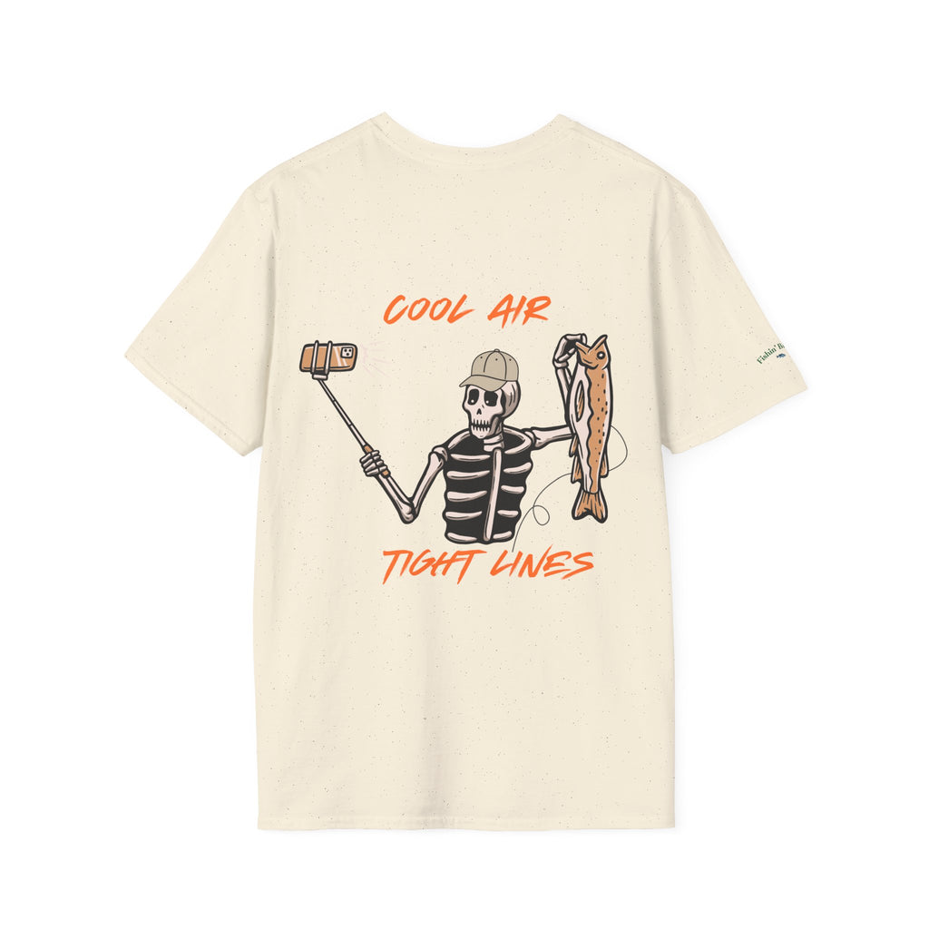 Fishin' Breezy T-Shirt | Minimal Fishing Graphic, Pocket-Style Shirt