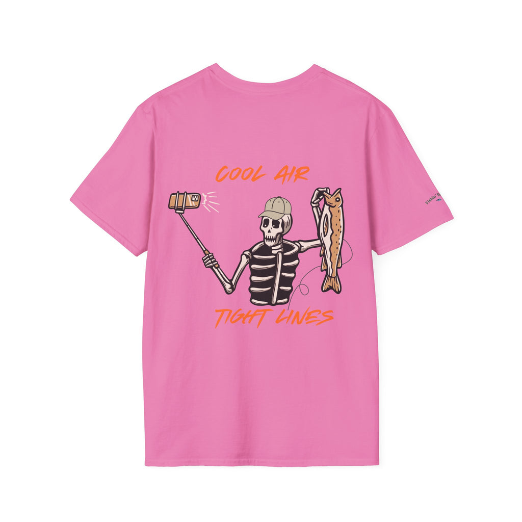 Fishin' Breezy T-Shirt | Minimal Fishing Graphic, Pocket-Style Shirt