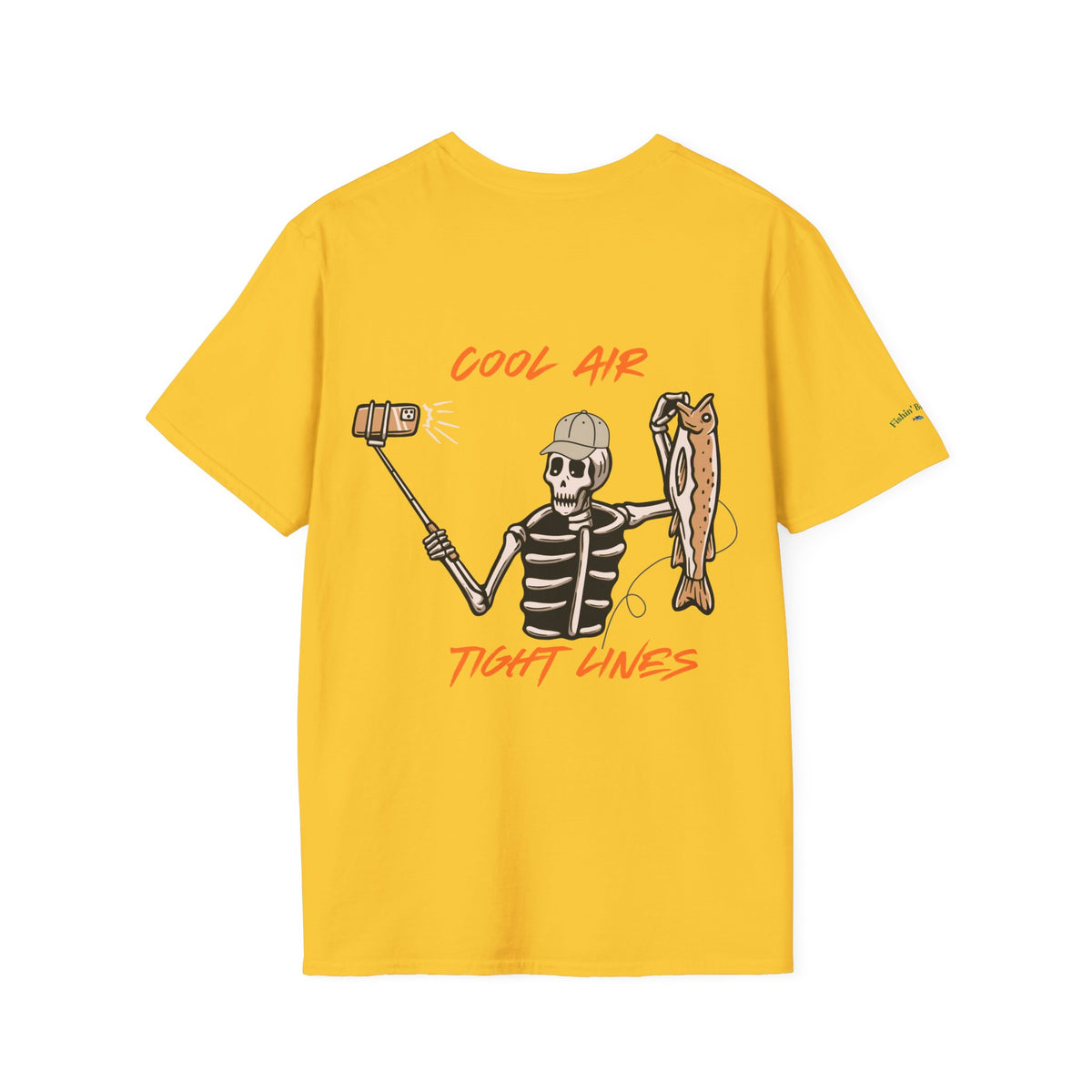 Fishin' Breezy T-Shirt | Minimal Fishing Graphic, Pocket-Style Shirt