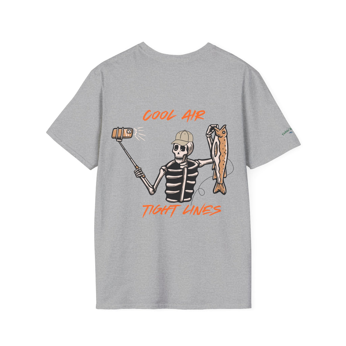 Fishin' Breezy T-Shirt | Minimal Fishing Graphic, Pocket-Style Shirt