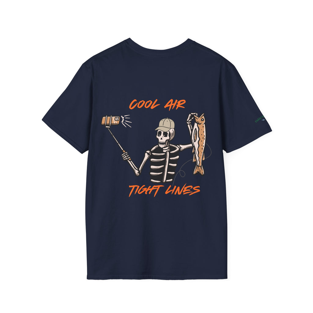 Fishin' Breezy T-Shirt | Minimal Fishing Graphic, Pocket-Style Shirt