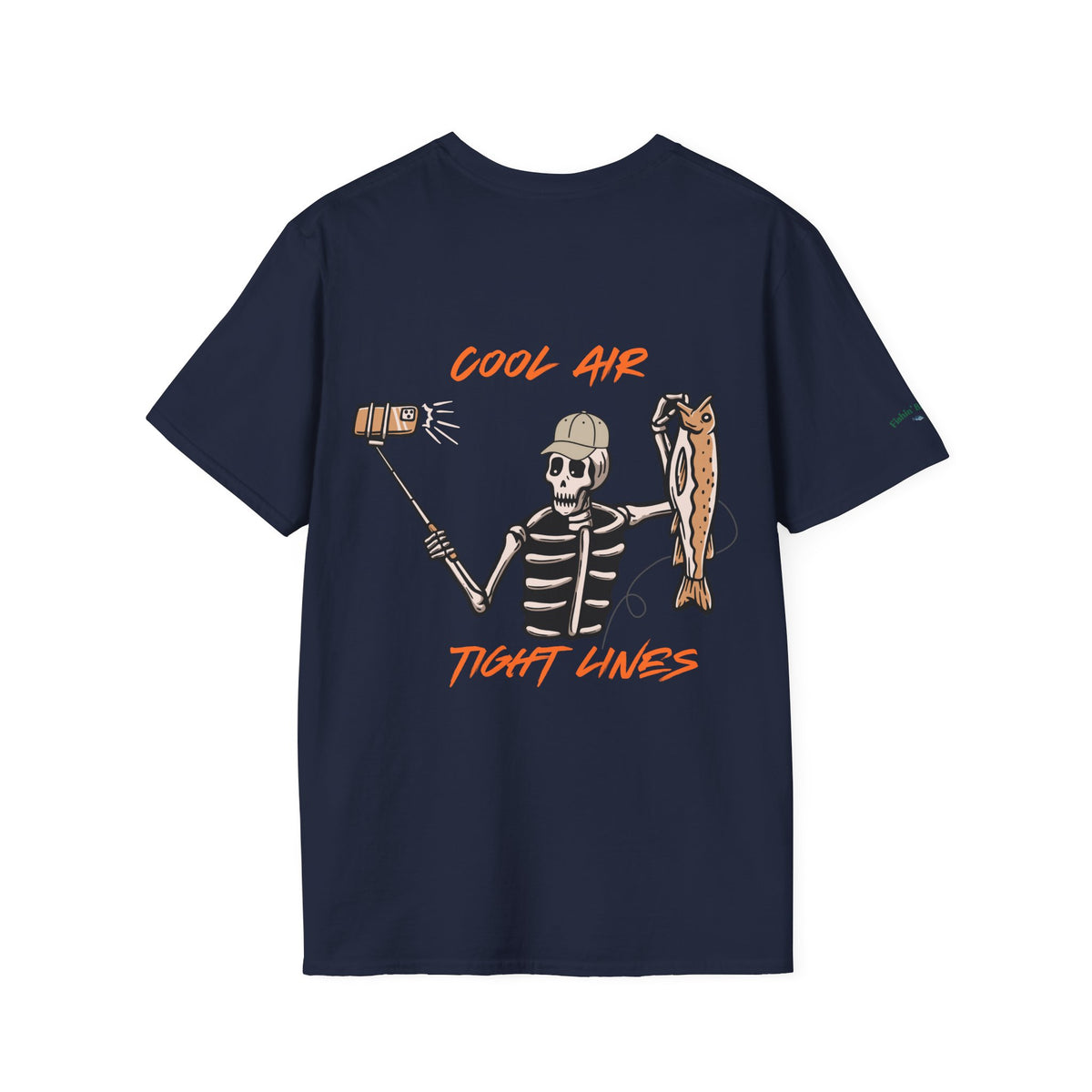 Fishin' Breezy T-Shirt | Minimal Fishing Graphic, Pocket-Style Shirt