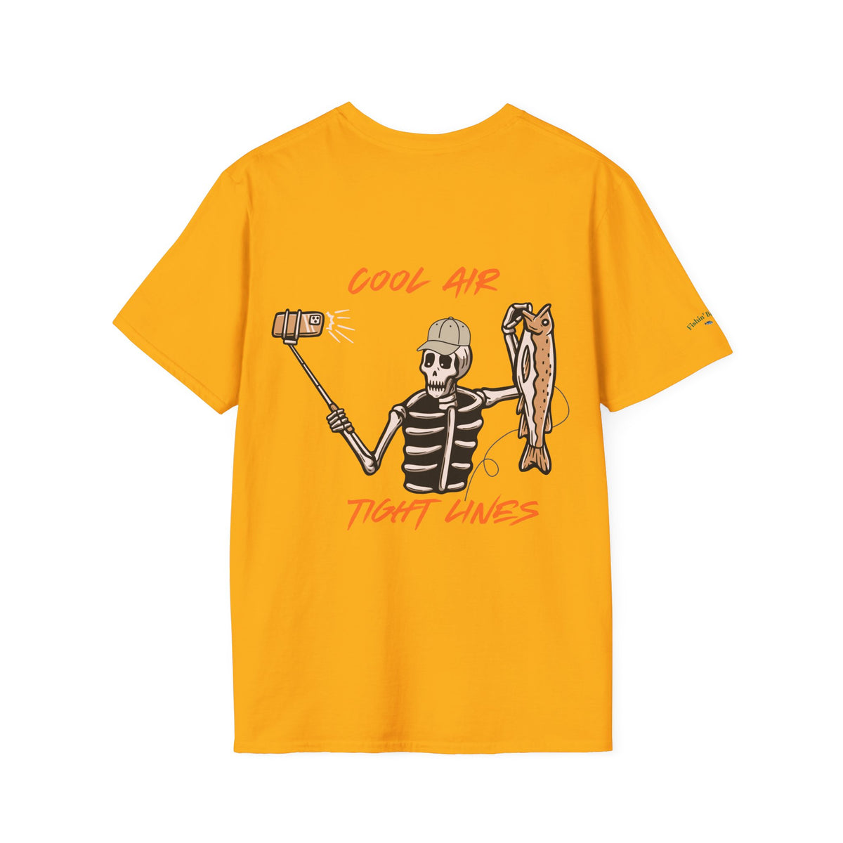 Fishin' Breezy T-Shirt | Minimal Fishing Graphic, Pocket-Style Shirt