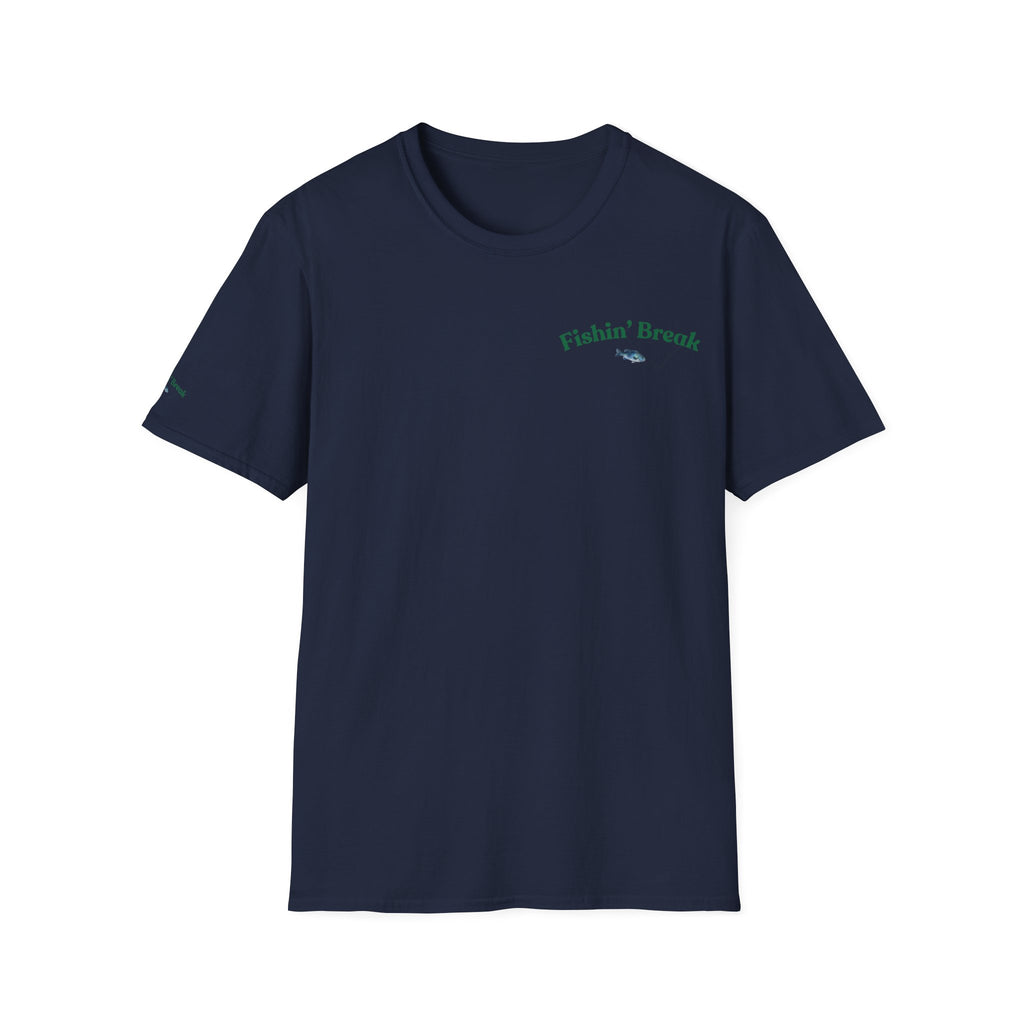 Fishin' Breezy T-Shirt | Minimal Fishing Graphic, Pocket-Style Shirt