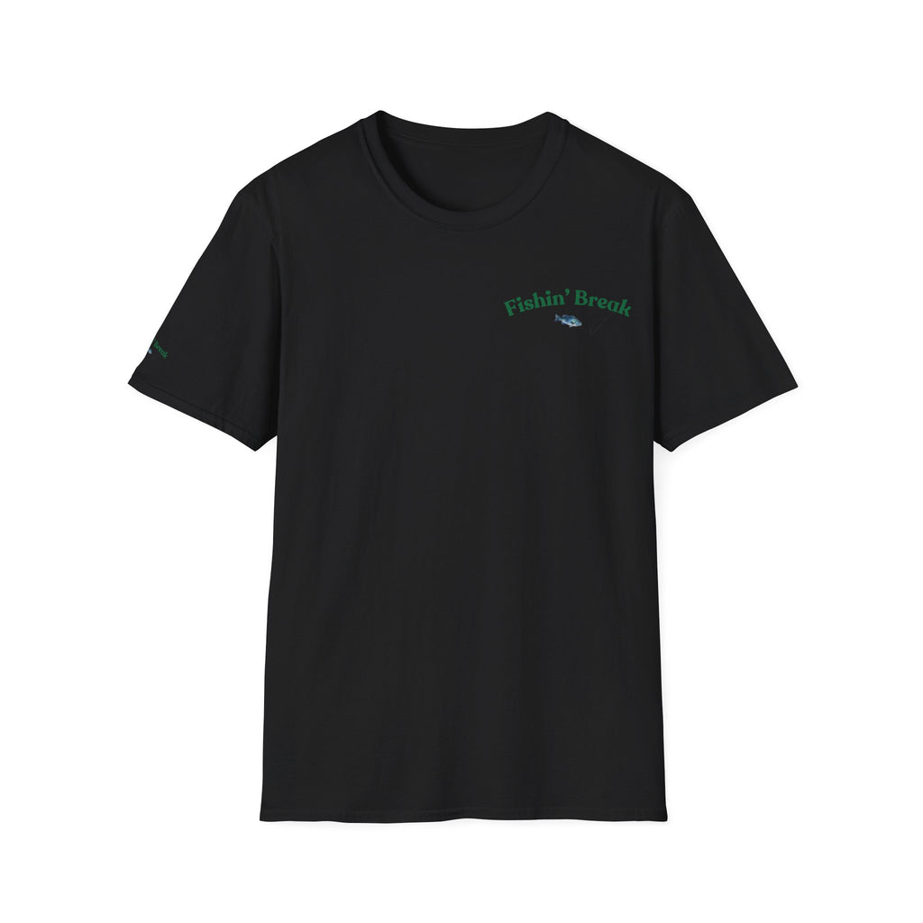 Fishin' Breezy T-Shirt | Minimal Fishing Graphic, Pocket-Style Shirt