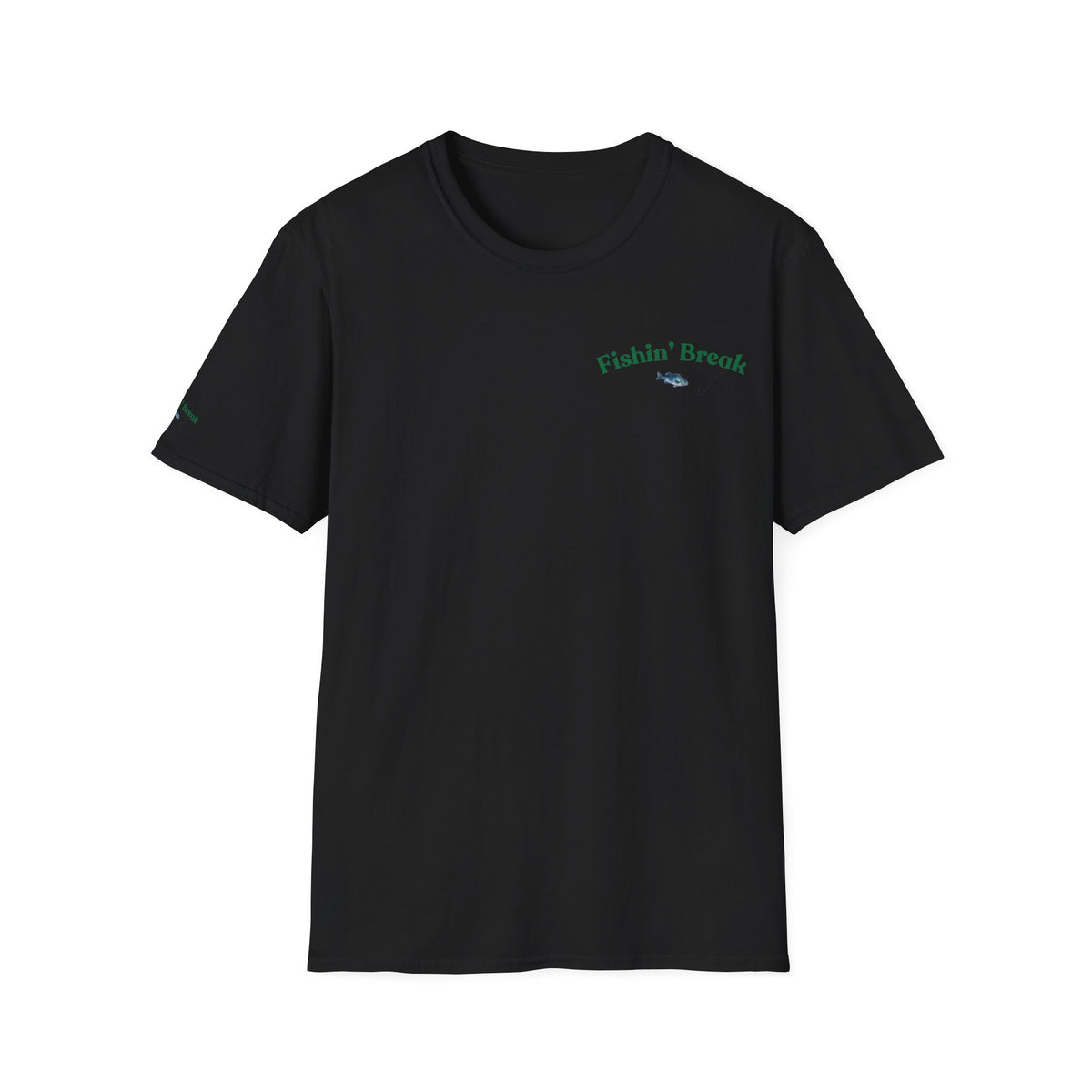Fishin' Breezy T-Shirt | Minimal Fishing Graphic, Pocket-Style Shirt
