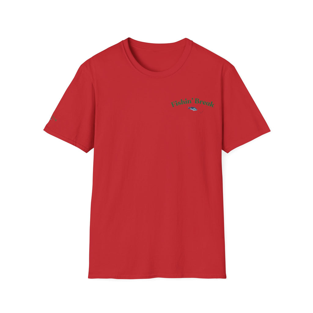 Fishin' Breezy T-Shirt | Minimal Fishing Graphic, Pocket-Style Shirt