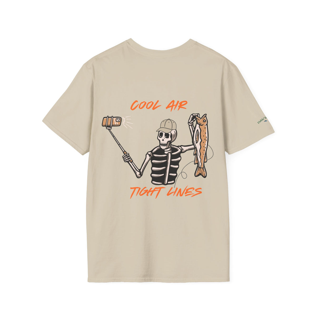 Fishin' Breezy T-Shirt | Minimal Fishing Graphic, Pocket-Style Shirt