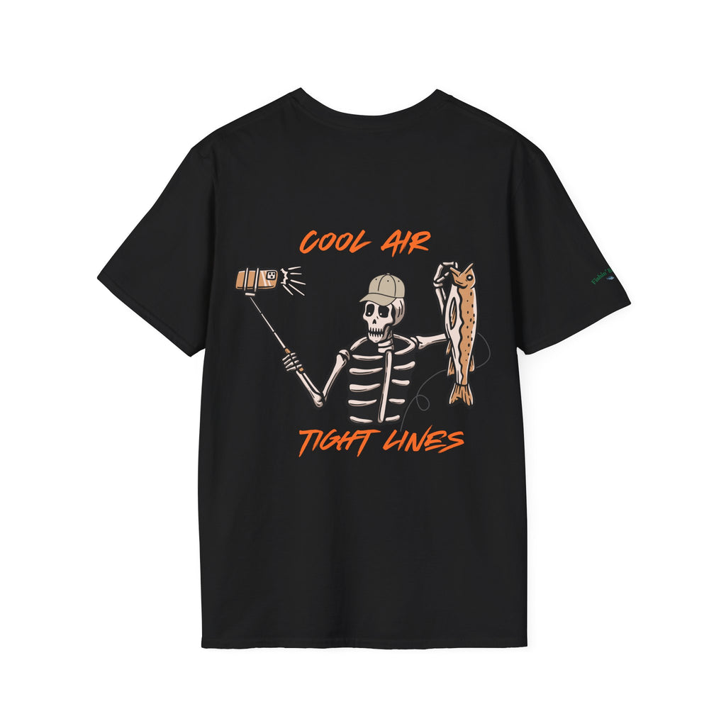 Fishin' Breezy T-Shirt | Minimal Fishing Graphic, Pocket-Style Shirt