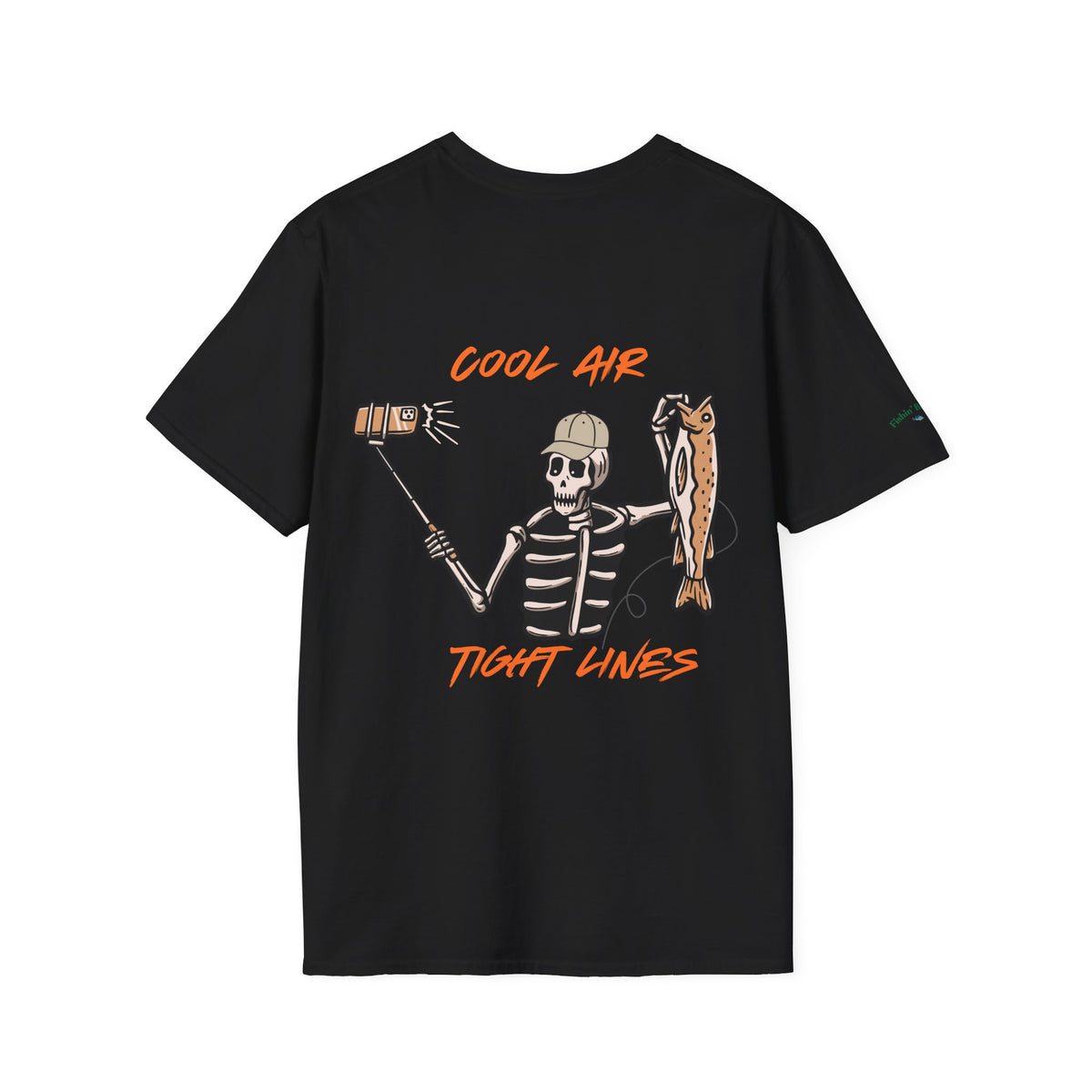 Fishin' Breezy T-Shirt | Minimal Fishing Graphic, Pocket-Style Shirt