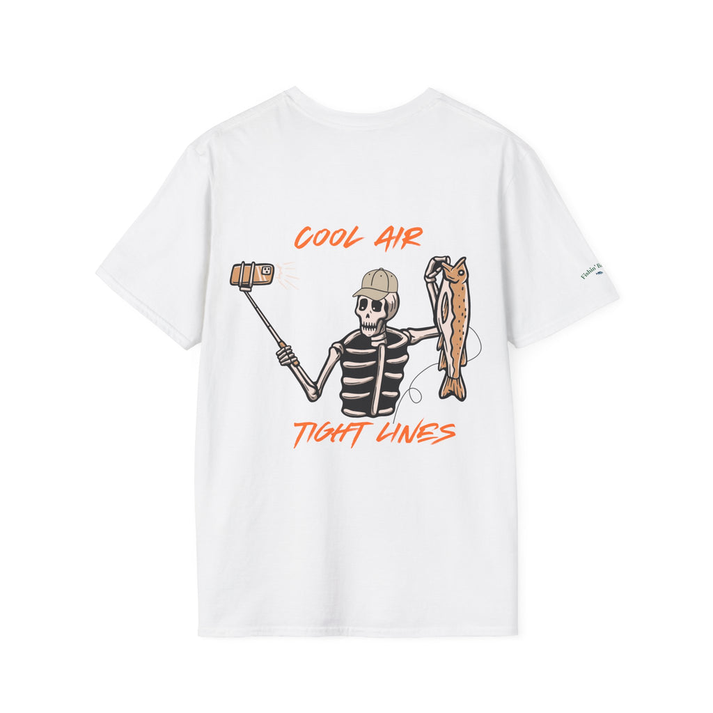 Fishin' Breezy T-Shirt | Minimal Fishing Graphic, Pocket-Style Shirt