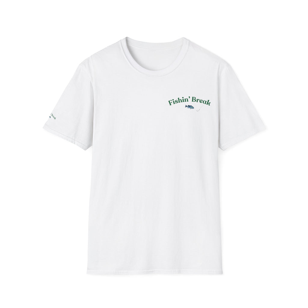 Fishin' Breezy T-Shirt | Minimal Fishing Graphic, Pocket-Style Shirt