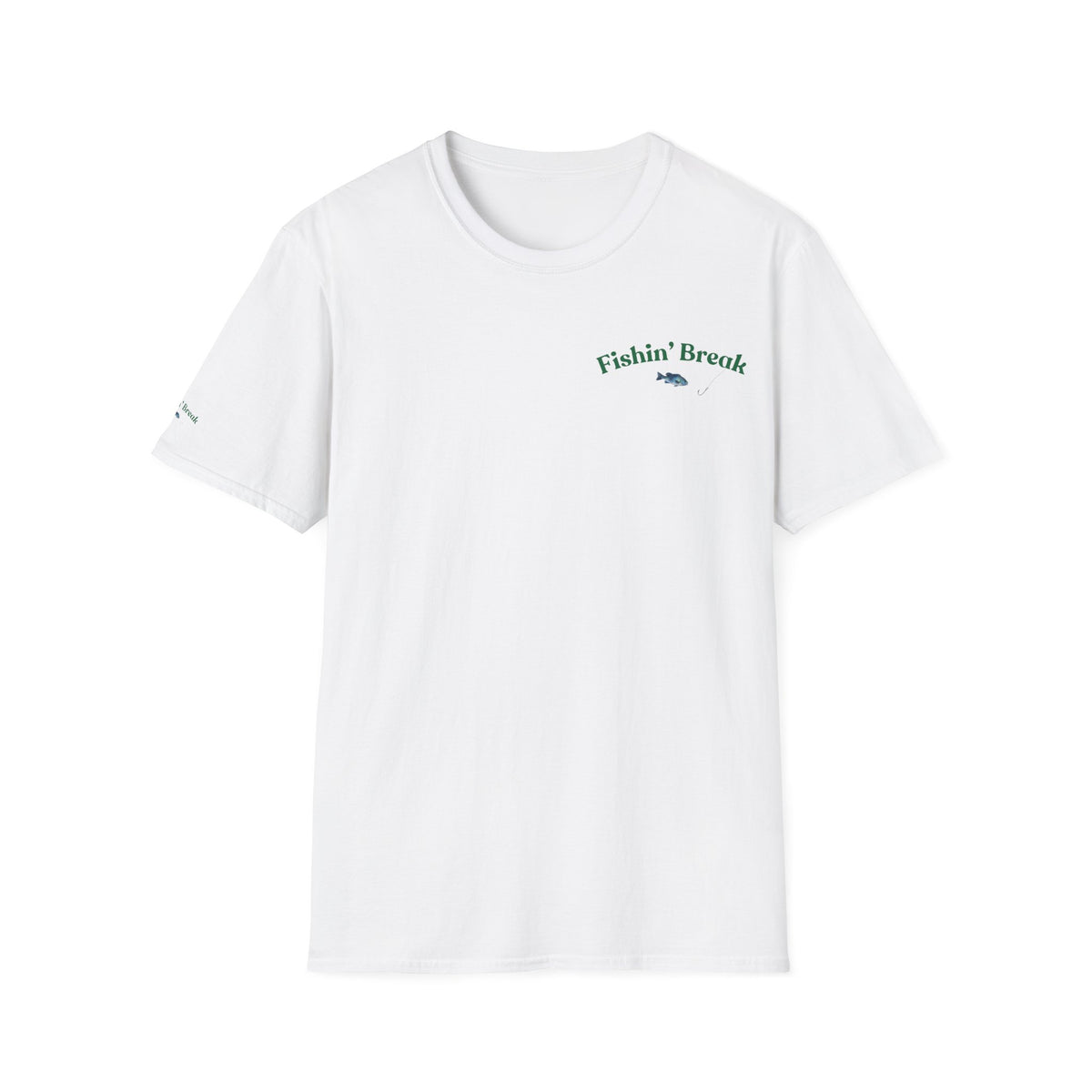 Fishin' Breezy T-Shirt | Minimal Fishing Graphic, Pocket-Style Shirt