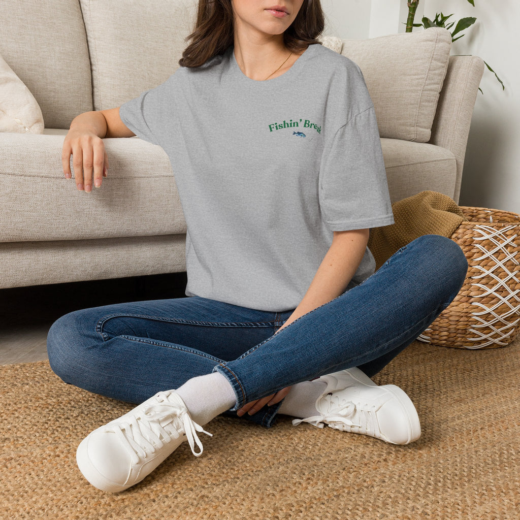 Fishin' Breezy T-Shirt | Minimal Fishing Graphic, Pocket-Style Shirt